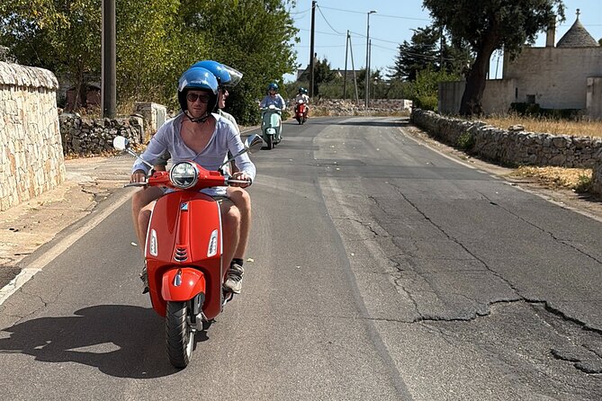 Vespa tour from Polignano to Savelletri with octopus sandwich - What the price includes, and what it does not