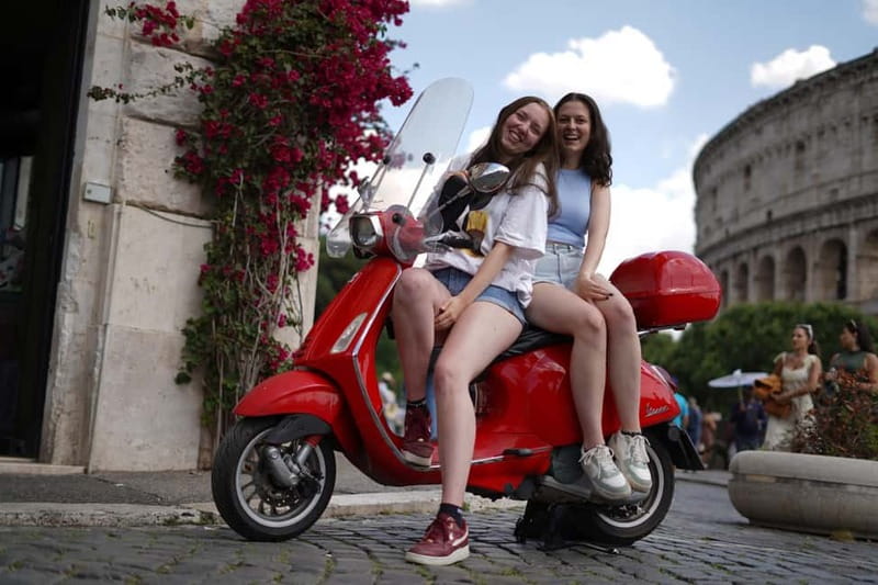 Vespa Tour with Professional Photography in Rome - Meeting at Caffe Rome near the Colosseum