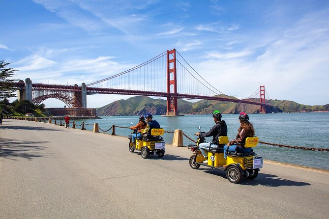 Wharf to Golden Gate Bridge - GoRide Electric Scooter Rentals - Starting at Umbrella Alley on Jefferson Street