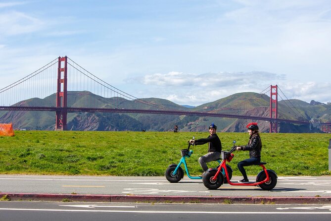 Wharf to Golden Gate Bridge - GoRide Electric Scooter Rentals - The hills require more than a light touch