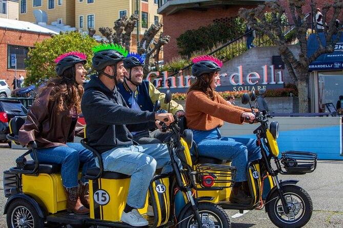 Wharf to Golden Gate Bridge - GoRide Electric Scooter Rentals - Reaching the bridge, then continuing on foot