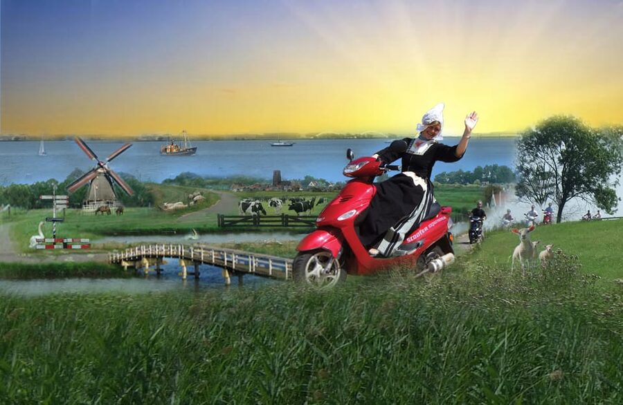 Zaanse Schans: Windmills, Clogs & Cheese by Electric Scooter - The ride through North Holland countryside